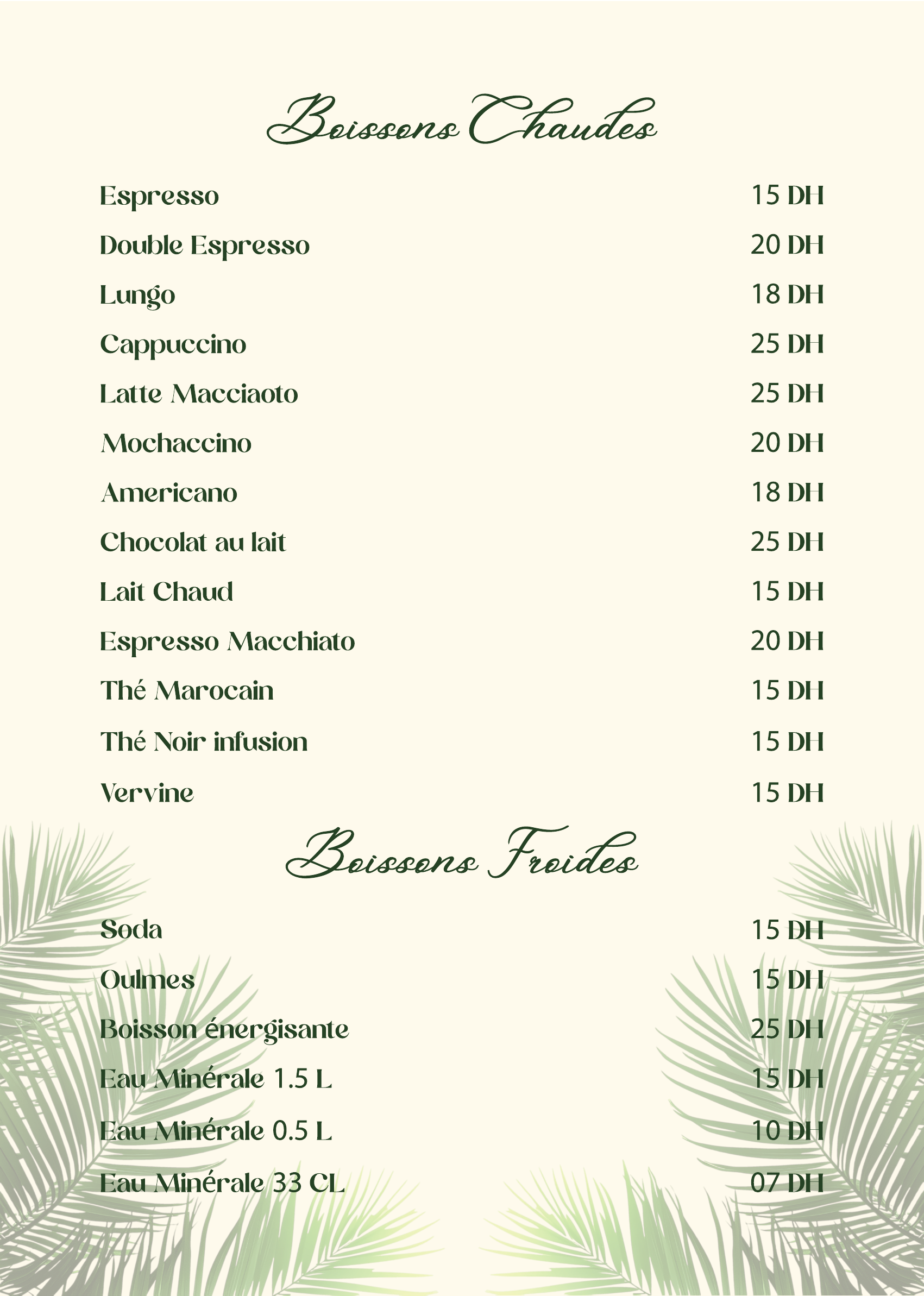 Menu Wild Valley Ouirgane — Page 6